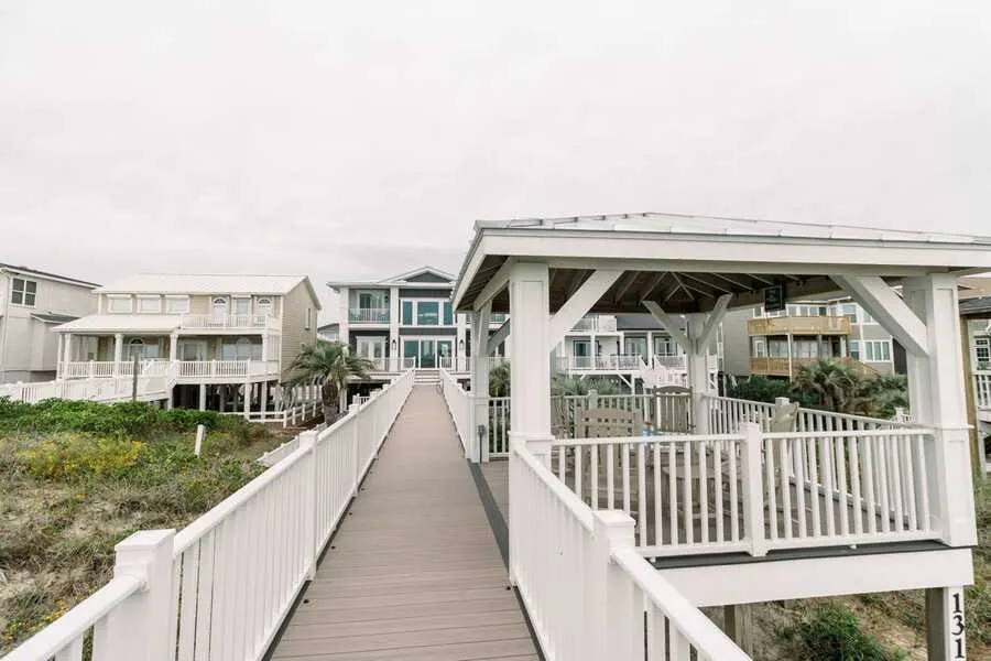 Walkover approaching a gazebo
